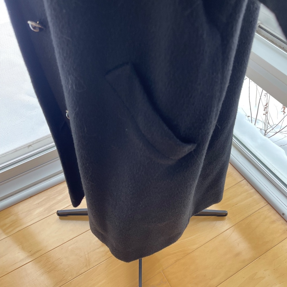 Vintage 1960s Black Capwells Alpaca Lady Coat - Picture 2 of 9